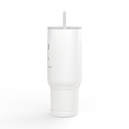 40oz Engraved Tumbler with Lid – BBQ Grill Design, Insulated Travel Cup