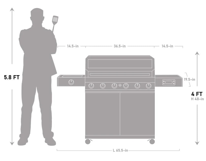 Denali 605 | Stainless Smart Tech Natural/Propane Gas Grill