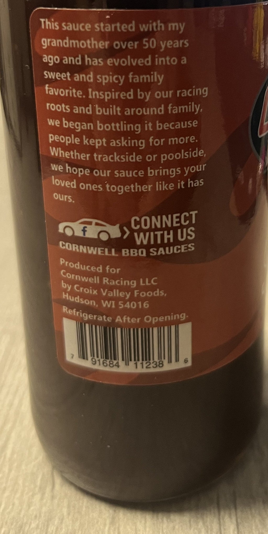 Cornwell Honey Jalapeno BBQ Sauce