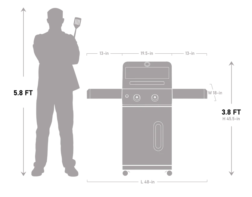 Mesa 200S | Foldable Stainless Gas Grill