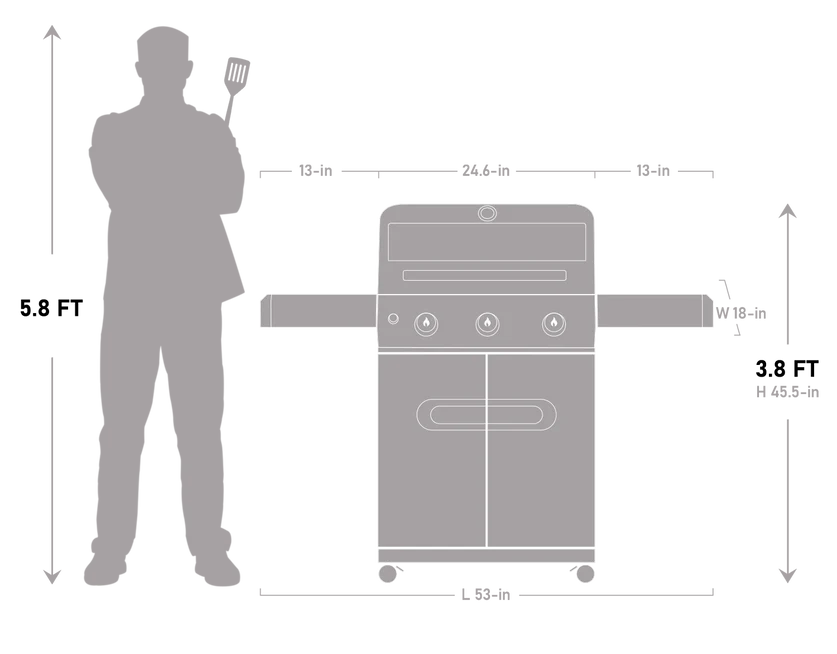 Mesa 325 | Black Propane Gas Grill