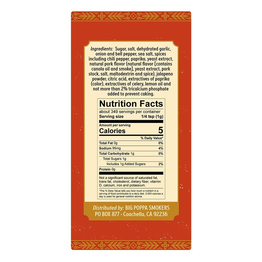 Big Poppa's Sweet Money Hot Seasoning - 12.3oz