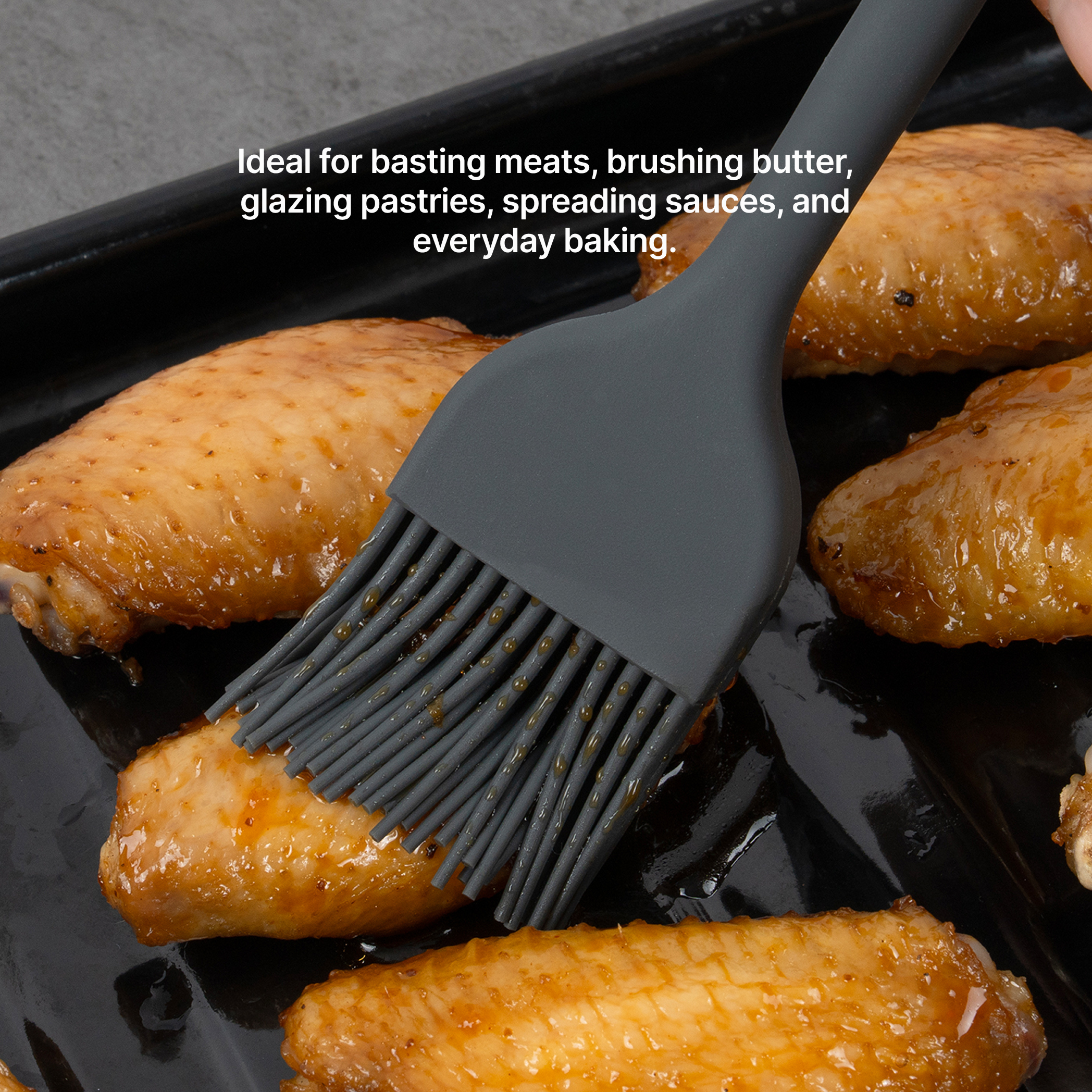 Elihome Premium Silicone Mini Basting Pastry Brush