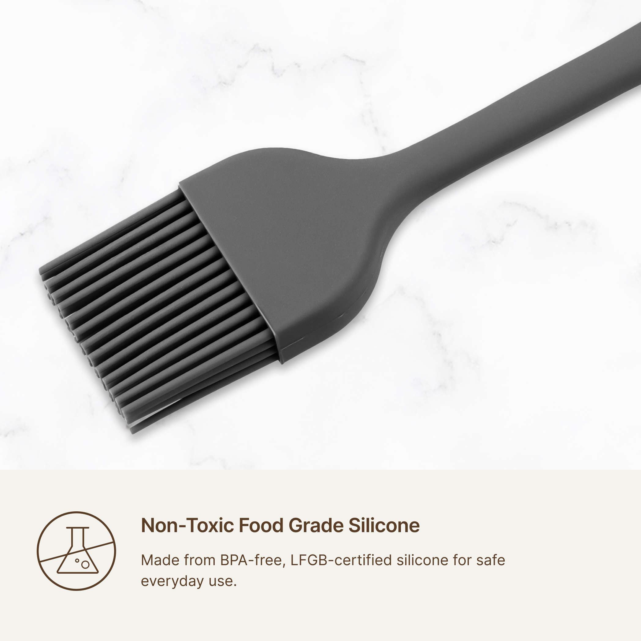Elihome Premium Silicone Mini Basting Pastry Brush