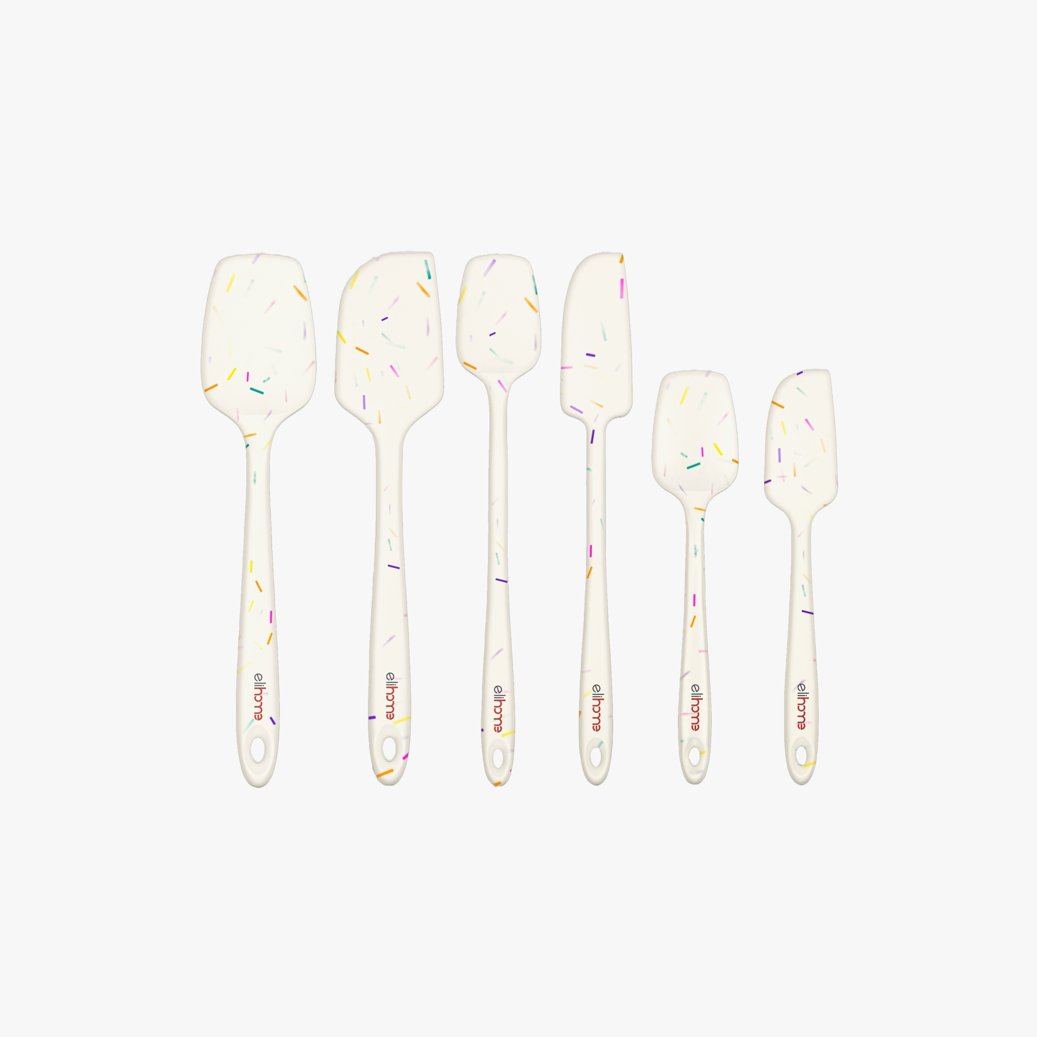 Elihome 6 Piece Silicone Spatula Set
