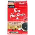 Tim Hortons Ground K-Cup Pods Light Rocky Mountain Sunrise Coffee