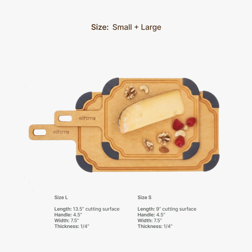 Paddle Series Cutting & Serving Board 2-in-1 Set (S+L)