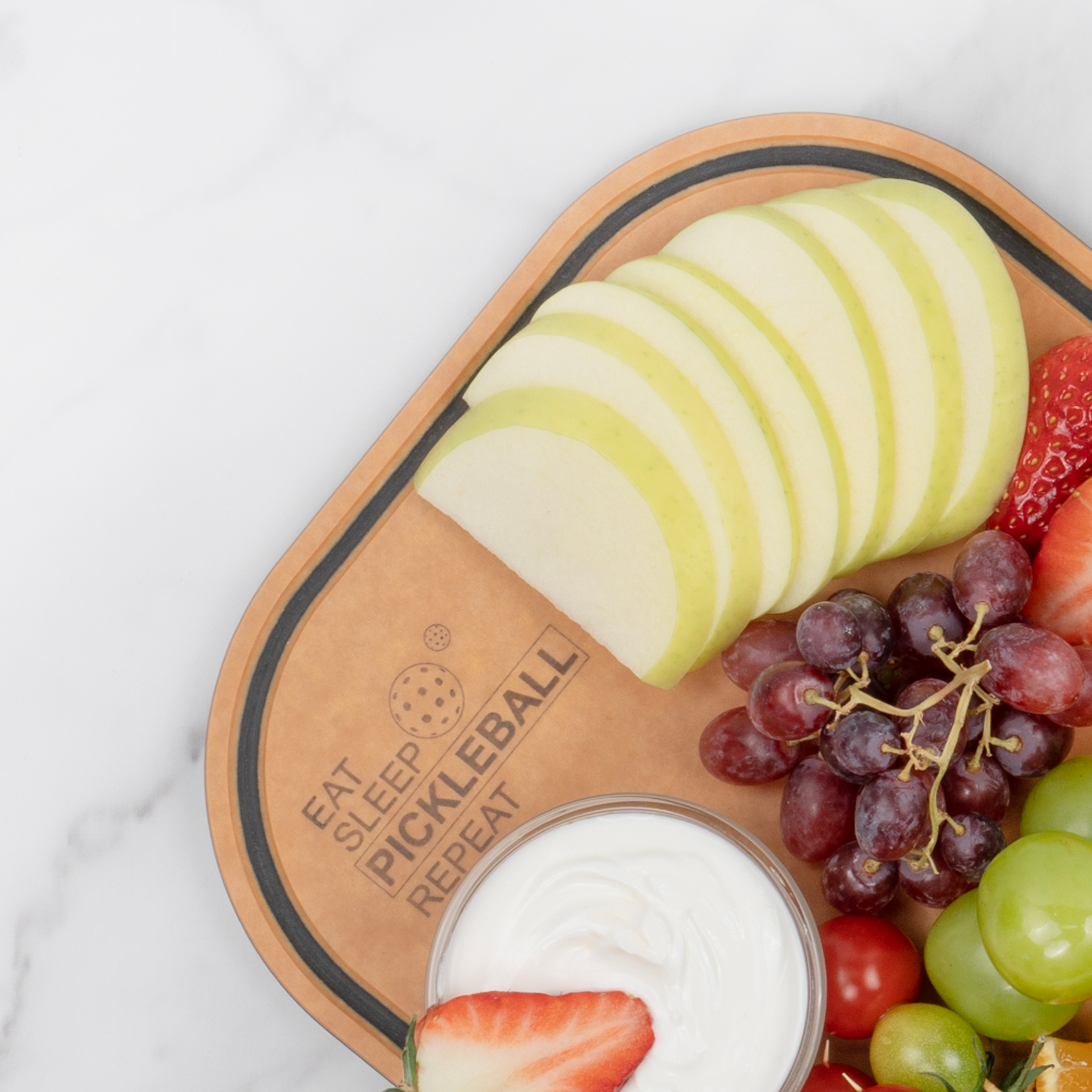 Pickleball Charcuterie Cutting Board -"Eat Sleep Pickleball Repeat"