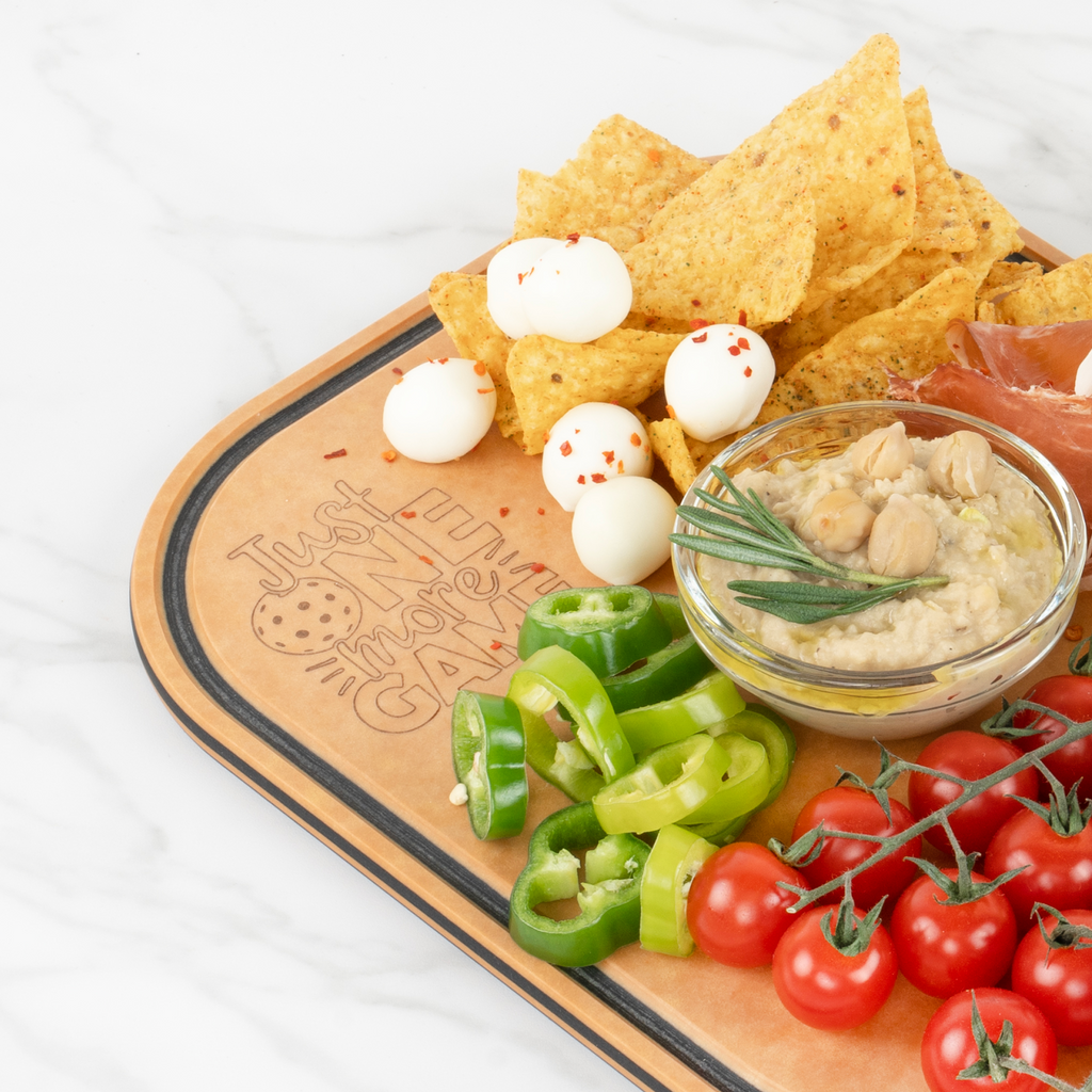 Pickleball Charcuterie Cutting Board -"Just One More Game"