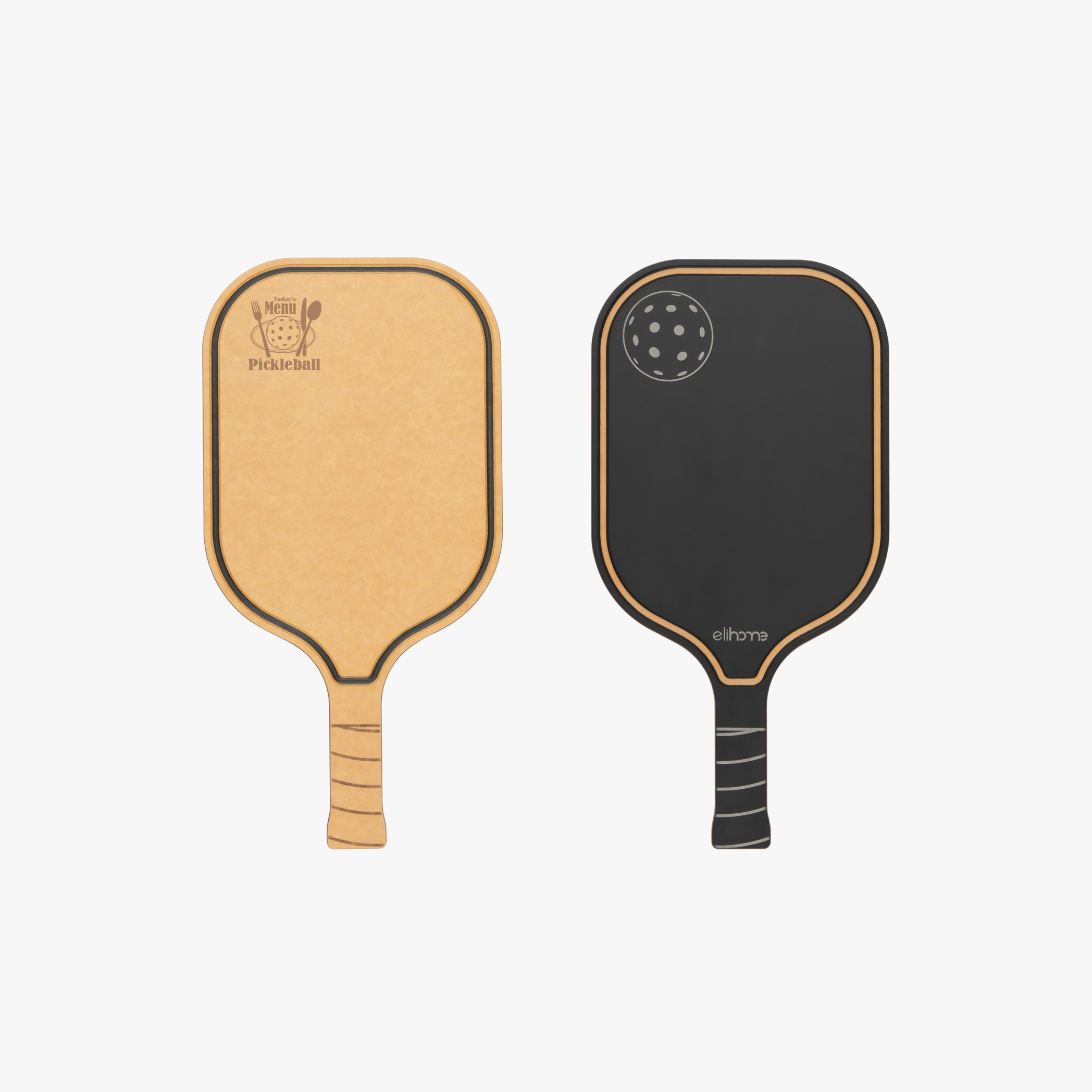 Pickleball Charcuterie Cutting Board -"Today's Menu: Pickleball"