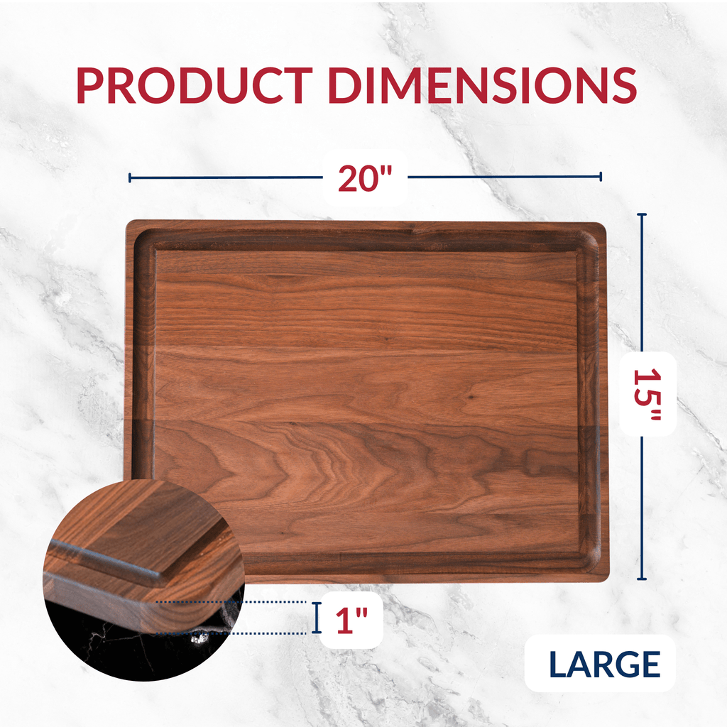 Large Walnut Wood Cutting Board