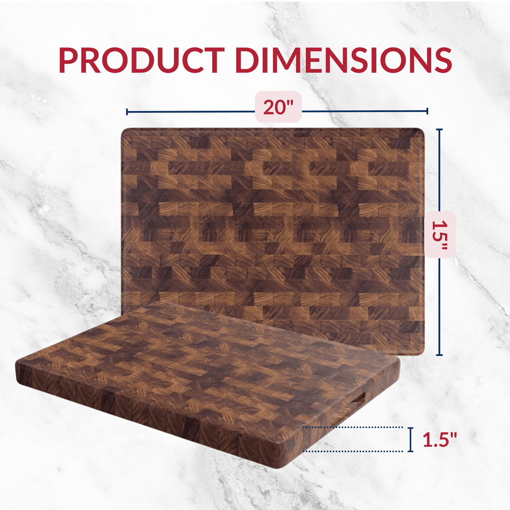Extra Large Walnut Wood End Grain Cutting Board