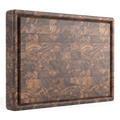 Extra Large Walnut Wood End Grain Butcher Block Cutting Board with Juice Groove