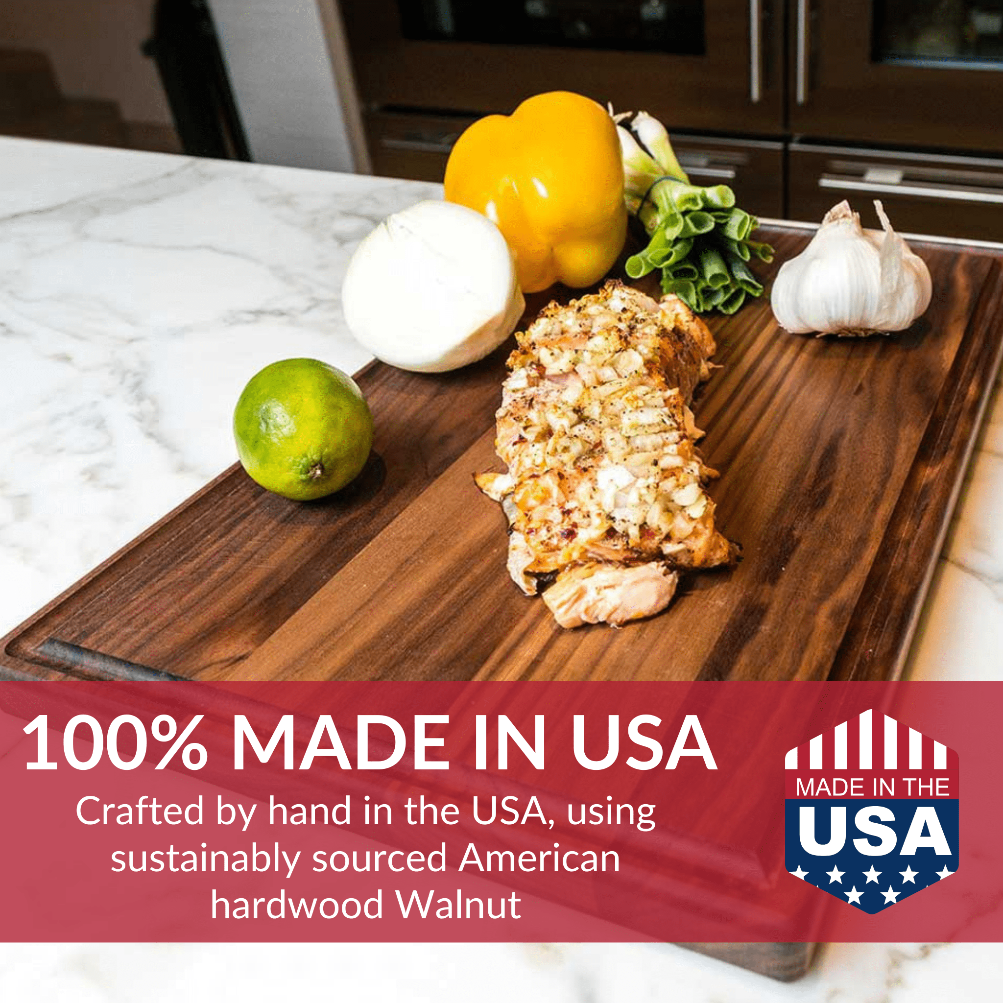 Extra Large Walnut Wood Cutting Board