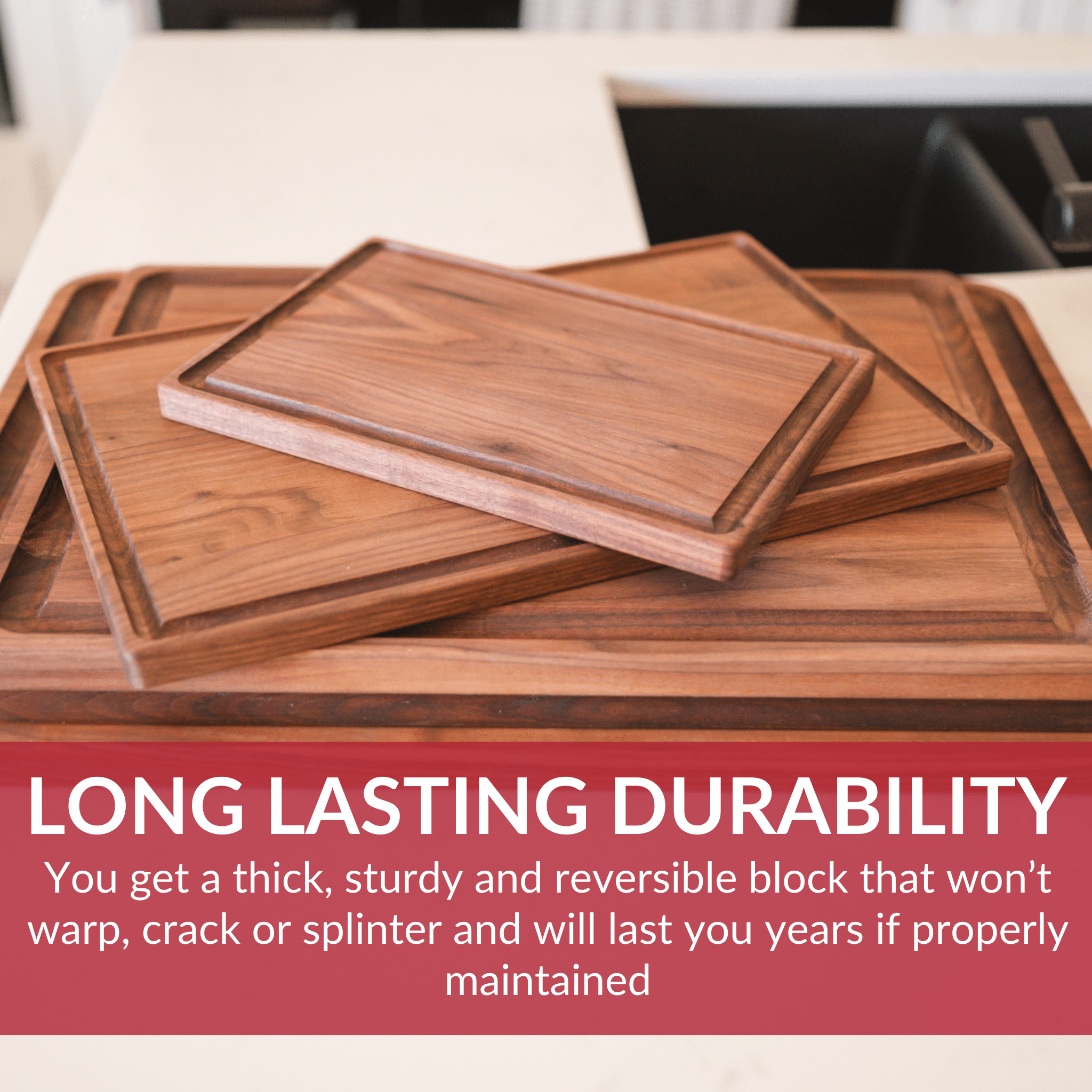 Medium Walnut Wood Cutting Board